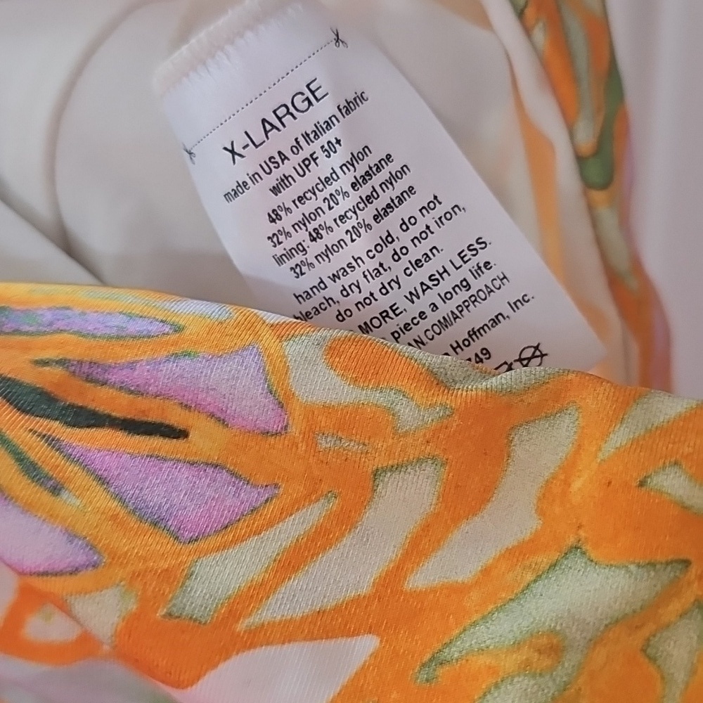 NWOT Mara Hoffman Kia One Piece Swimsuit In Wisteria Print Size XL - Picture 5 of 8